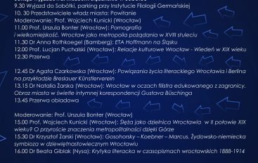 Wykłady regionalne w Sobótce w ramach IV Kongresu Germanistyki Wrocławskiej