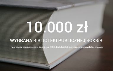 10.000 zł – wygrana Biblioteki Publicznej|ŚOKSiR
