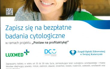 Zapisz się na bezpłatne badania cytologiczne