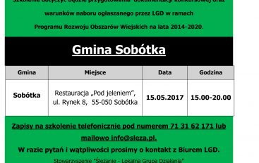 Szkolenie dla beneficjentów