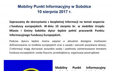 BEZPŁATNA INFORMACJA O FUNDUSZACH EUROPEJSKICH