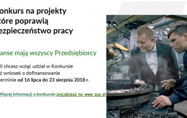 Konkurs ZUS na projekty dotyczące utrzymania zdolności do pracy przez cały okres aktywności zawodowej, realizowane w 2019 r.