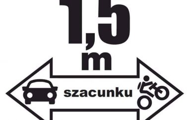 1,5 m Szacunku dla Rowerzysty