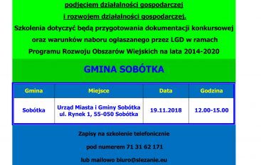 Bezpłatne szkolenia dla wszystkich zainteresowanych złożeniem wniosku na podejmowanie działalności gospodarczej lub na rozwój działalności gospodarczej