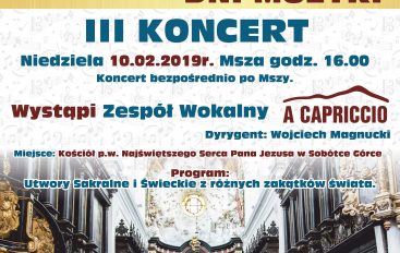 Sakralne i świeckie utwory ze świata. Koncert zespołu „A Capriccio”