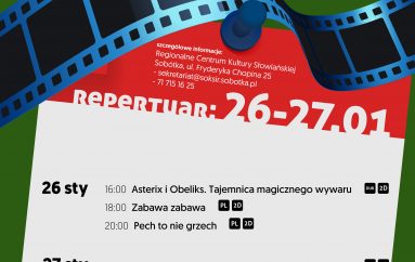Repertuar kina “Ślęża” na 26-27.01 i 2-3.02.2019