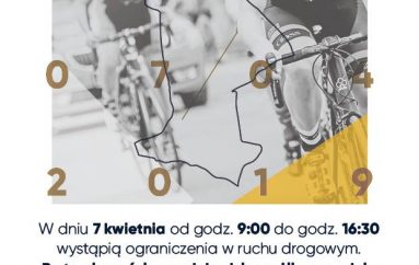 UTRUDNIENIA W RUCHU W DNIU 07.04.2019 R. W ZWIĄZKU Z ORGANIZACJĄ WYŚCIGU KOLARSKIEGO „ŚLĘŻAŃSKI MNICH”