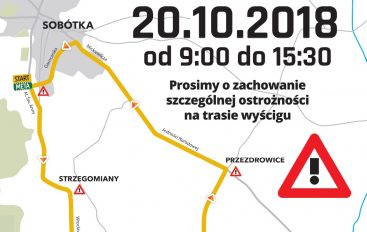 UTRUDNIENIA W RUCHU – WYŚCIG KOLARSKI „RUNDA SPADAJĄCYCH LIŚCI” – 20.10.2019 r.
