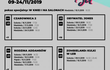 Repertuar Kina „Ślęża” w RCKS na nadchodzące weekendy