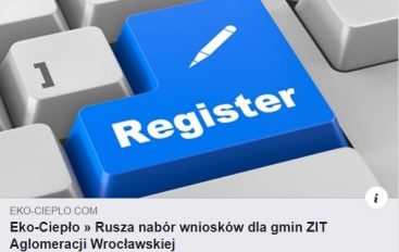 NABÓR WNIOSKÓW DLA GMIN ZIT WROF