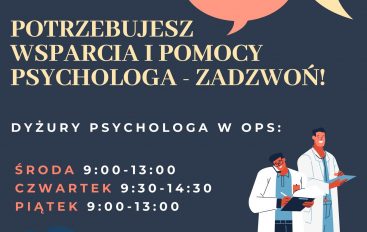 POTRZEBUJESZ WSPARCIA I POMOCY PSYCHOLOGA? ZADZWOŃ!