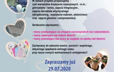 FUNDACJA CHOREIA ZAPRASZA DO UDZIAŁU W PROJEKCIE „MŁODA MAMA NIE JEST SAMA”