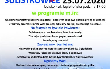 Orkiestra Wiatru – Festyn w Sulistrowicach – 25 lipca 2021