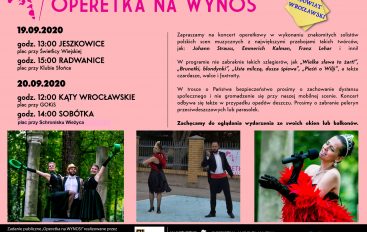 OPERETKA NA WYNOS! Przyjdź posłuchać szlagierów w plenerze.