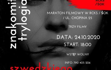 Maraton kinowy w RCKS – TRYLOGIA szwedzka. 3 filmy