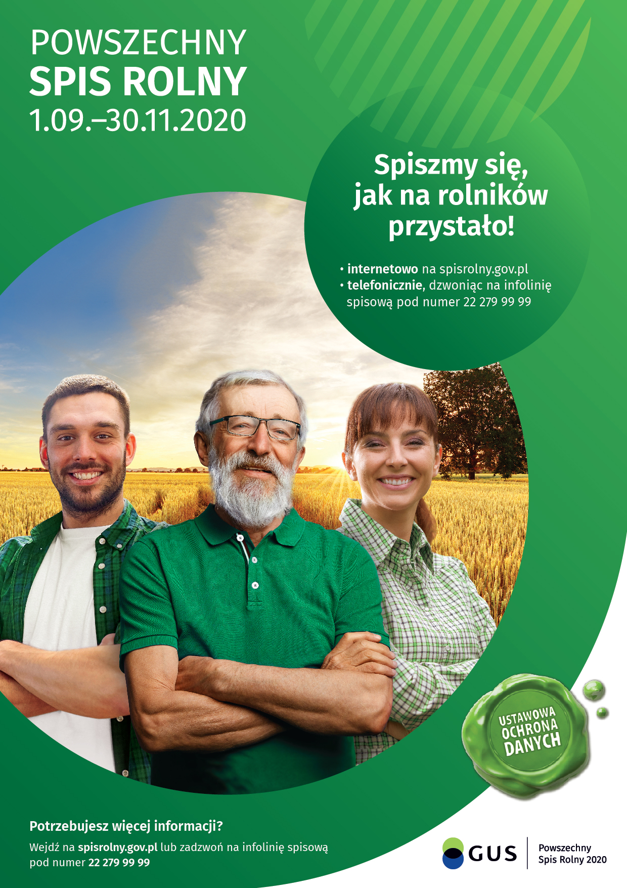 Powszechny spis rolny ulotka