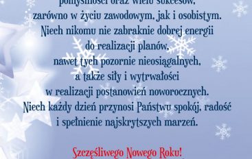 Życzenia Noworoczne dla Mieszkańców