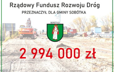 Kolejne duże pieniądze trafią do Gminy Sobótka na remont dróg