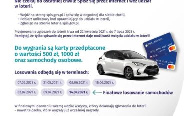 Spisz się przez Internet i zgłoś do loterii – nagrody czekają