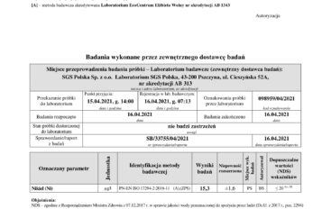 Najnowsze wyniki badań wody w Gminie Sobótka