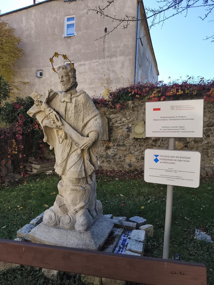 Konserwacja rzeźby św. Jana Nepomucena