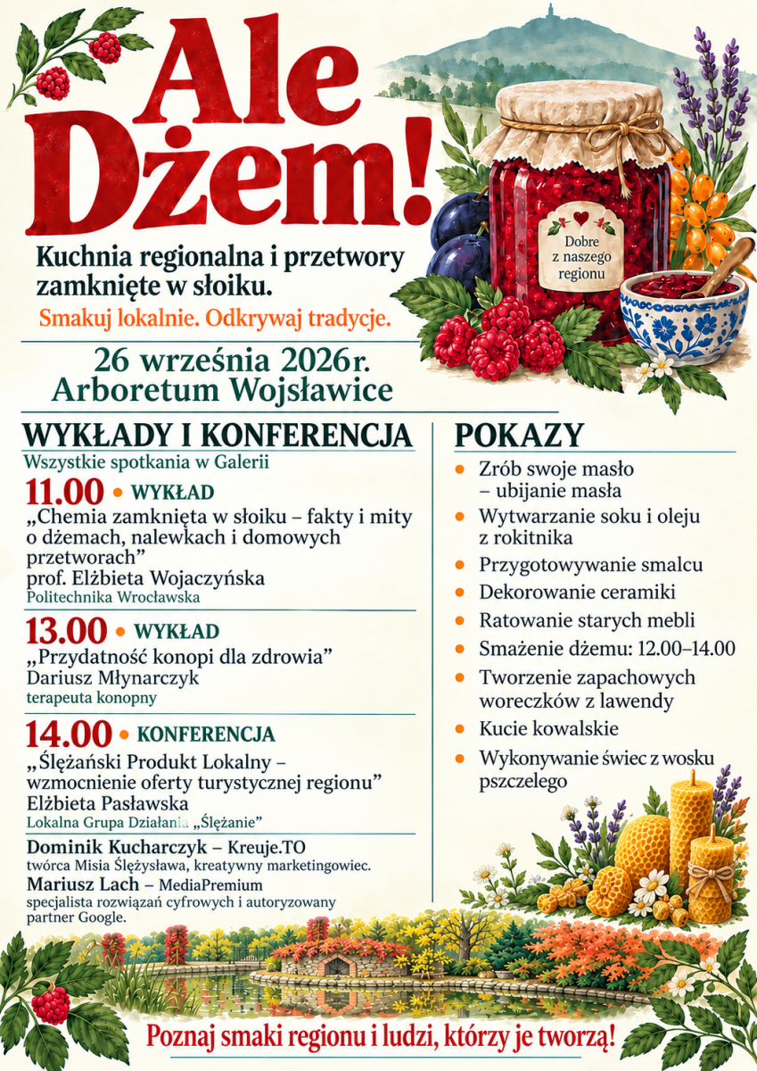 Ale dżem! – kuchnia regionalna i przetwory zamknięte w słoiku
