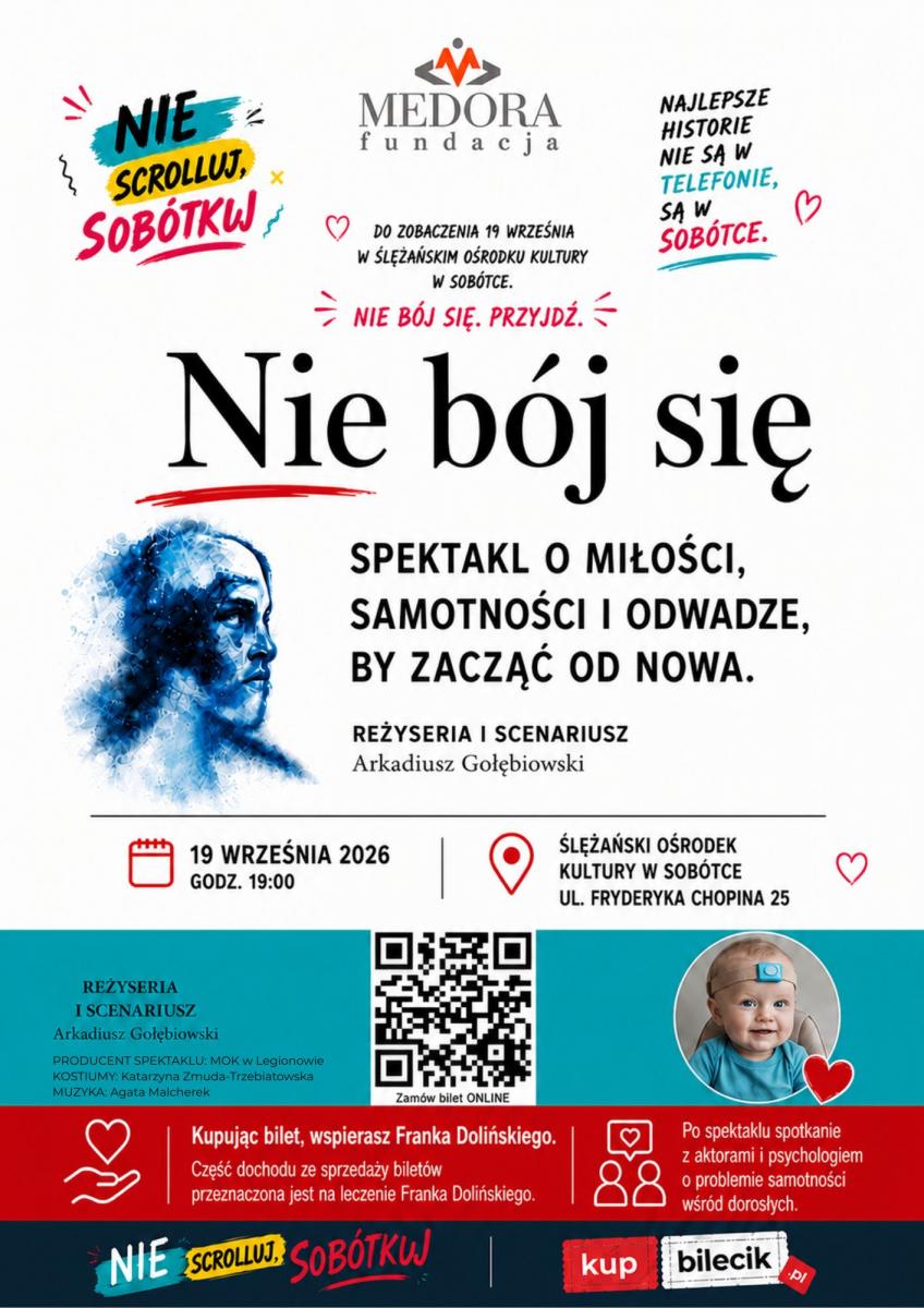Zapraszamy na wyjątkowy spektakl charytatywny „Nie bój się