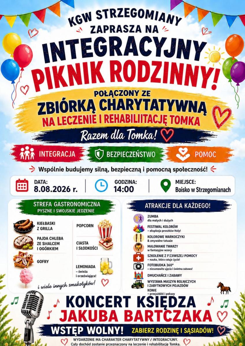 KGW Strzegomiany zaprasza na Integracyjny Piknik Rodzinny!