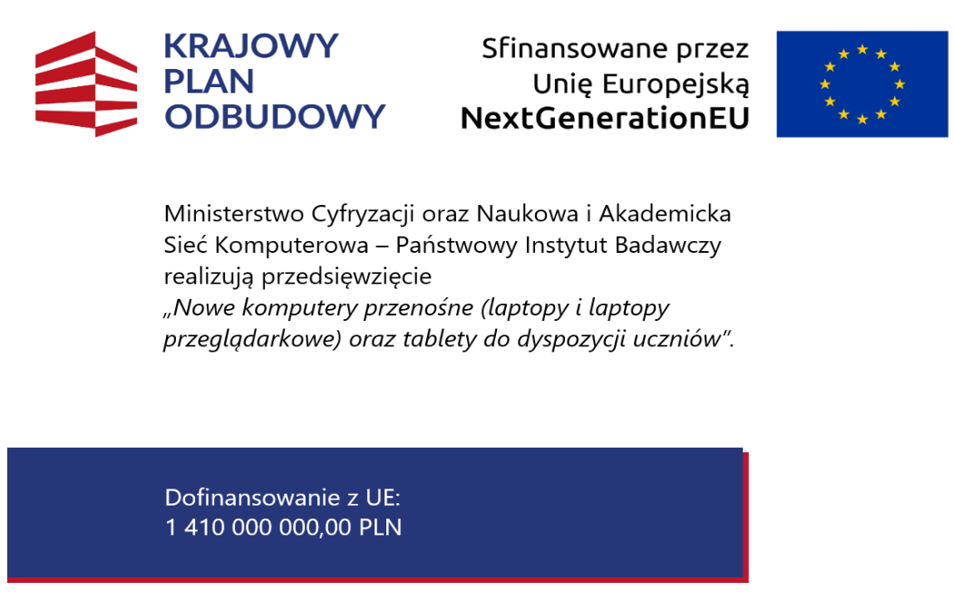 Nieodpłatne przekazanie sprzętu w ramach projektu KPO C15G dla uczniów szkół podstawowych prowadzonych przez Gmina Sobótka