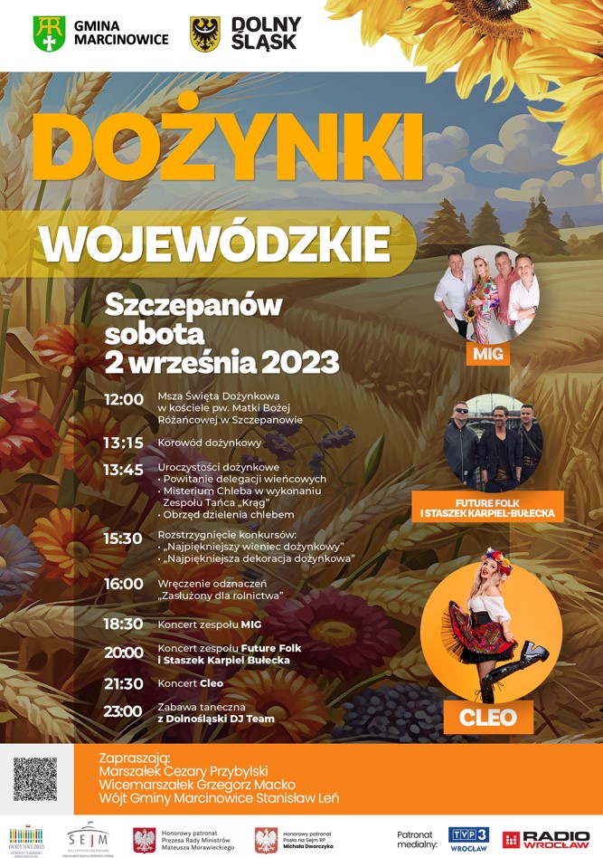 W tym roku Dolnośląskie Dożynki Wojewódzkie odbędą się w Szczepanowie