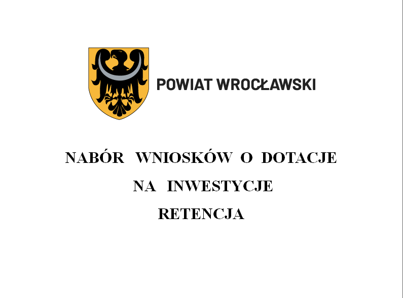 Nabór wniosków o dotację na inwestycję - retencja.